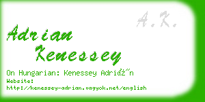 adrian kenessey business card